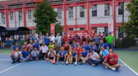 Keterangan foto : Lapas Kelas I Sukamiskin Gelar Turnamen Tennis Lapangan, (Minggu, 6/8/2023) 