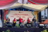 Keterangan foto : LaCika band kali ini tampil apik dalam penampilannya di Festival Band Indie kantor Wilayah Kementerian Hukum dan Hak Asasi Manusia Jawa Barat, Senin (07/08/2023)