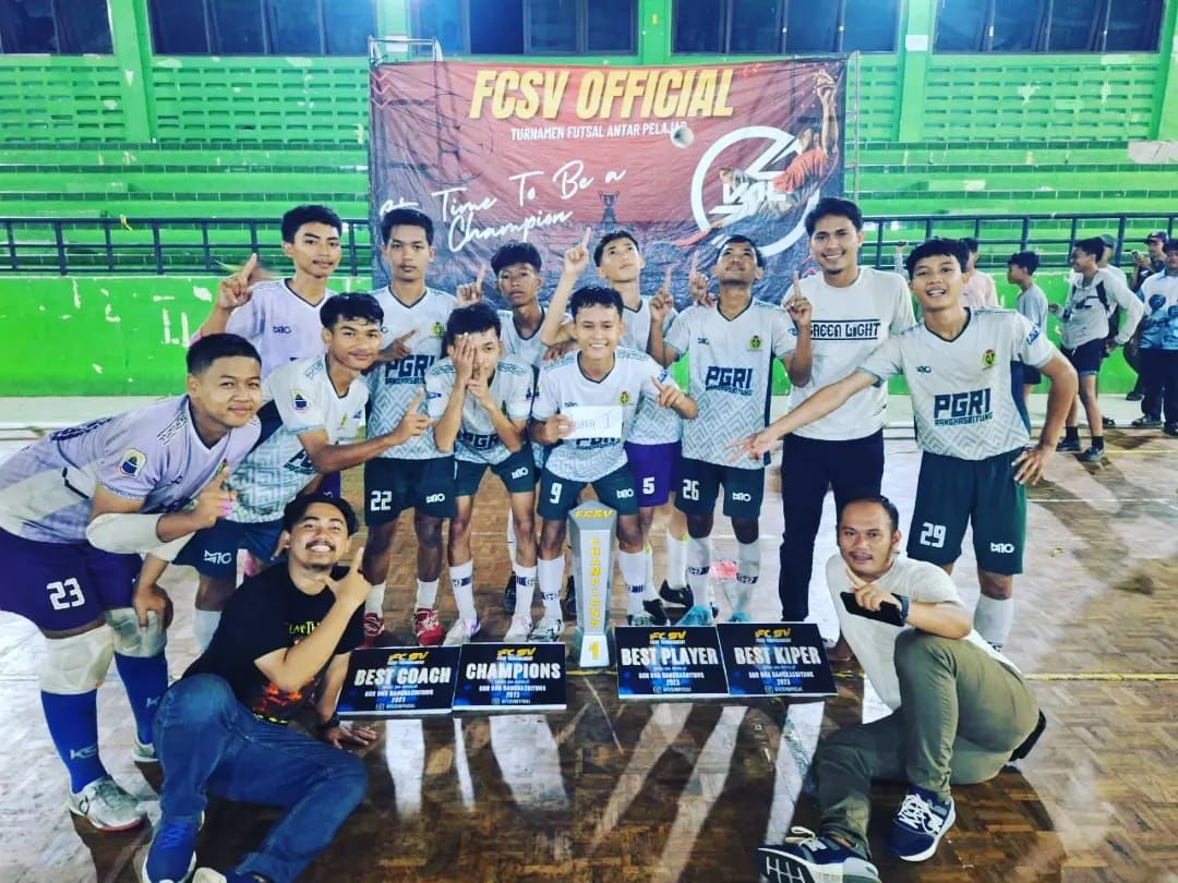 Hebat : Team Futsal SMK PGRI Rangkasbitung Sabet Juara 1 Lomba Futsal Tingkat Provinsi Tahun 2023 I Teras Media