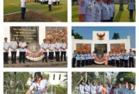 Keterangan foto : Beberapa hasil pengambilan gambar dalam upacara ziarah dan tabur bunga UPT Pemasyarakatan bogor raya, (Rabu, 9/8/2023)
