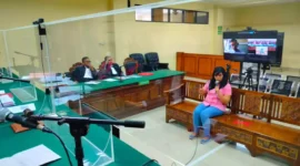 Keterangan foto : Sidang Pembacaan Putusan Sela Perkara Tindak Pidana Korupsi pada Kantor Badan Pertanahan Nasional (BPN) Kabupaten Malang, Kamis (10/9/2023)