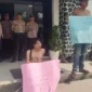 Keterangan foto : Aksi Unjuk Rasa Pemuda KEPAL di Gedung DPRD Lebak, (Jum'at, 11/8/2023)
