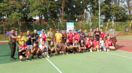 Keterangan foto : Kodim 0603/Lebak Gelar Turnamen Tenis Lapangan Meriahkan HUT RI ke-78, (Sabtu, 12/8/2023) 