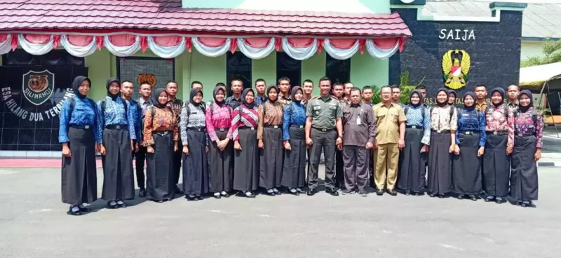 Keterangan foto : Dandim 0603/Lebak Berikan Materi Wawasan Pada Kunjungan CAPASKA 2023,(Senin, 14/8/2023) 