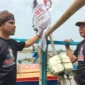 Keterangan foto : Sekretaris Nasional Jaringan Rakyat Untuk Ganjar (JURAGAN) saat dimintai sikapnya terhadap keputusan Golkar dan PAN, Selasa (15/8/2023)