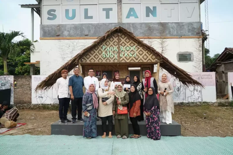 Keterangan foto : Acara Panggung Adhyaksa di Kantor Sultan TV, Kecamatan Banjarsari, Kota Serang, Rabu (23/8).