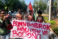 Keterangan foto : Aksi Demo KEPAL Terkait HGUP PTPN VIII dan Gugat Integritas BUMN, (Kamis, 24/8/2023)