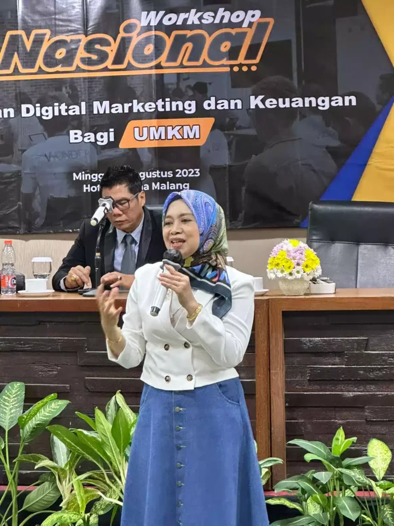 Keterangan foto : Ikatan Alumni Widyagama Malang (IKAWIGA) menggelar kegiatan Workshop Nasional bertajuk “Pelatihan Digital Marketing dan Keuangan bagi UMKM”, Minggu (27/8/2023)