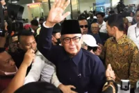 Keterangan foto : Pimpinan Pondok Pesantren Al-Zaytun Panji Gumilang Ditetapkan Jadi tersangka, (Selasa, 1/8/2023)
