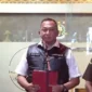 Keterangan Foto: Konferensi Pers Penetapan Tersangka Perkara Pertambangan PT Sendawar Jaya di Gedung Kejaksaan Agung RI .