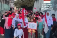 Keterangan foto : Warga kelurahan Petamburan kecamatan Tanah Abang jakarta pusat gelar Carnaval , (Kamis, 17/8/2023)