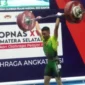 Keterangan foto : Atlet Asal Provinsi Banten Yuda Raih Medali Emas di Cabor Angkat Besi 61 Kg, (Selasa, 29/8/2023) 