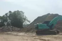 Keterangan foto : Aktivitas Pertambangan di Banten, Jumat (11/8/2023)