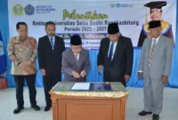 Keterangan poto : Kegiatan pelantikan Rektor Universitas Setiabudhi Rangkasbitung pada 19/8/2023