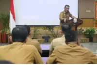 Keterangan foto : Sekertaris Daerah (Sekda) Kabupaten Lebak, Budi Santoso, Rabu (30/8/2023)