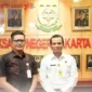 Keterangan: Kepala Kantah Kota Administrasi Jakpus Kunjungi Kejari Jakarta Pusat.