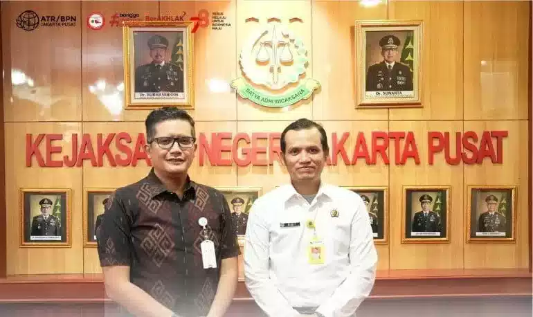 Perkuat Sinergitas, Kepala Kantah Kota Administrasi Jakpus Kunjungi Kejaksaan I Teras Media