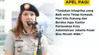 Apel Pagi di Kantah Jakpus, Tingkatkan Integritas dan Dukung WBK I Teras Media