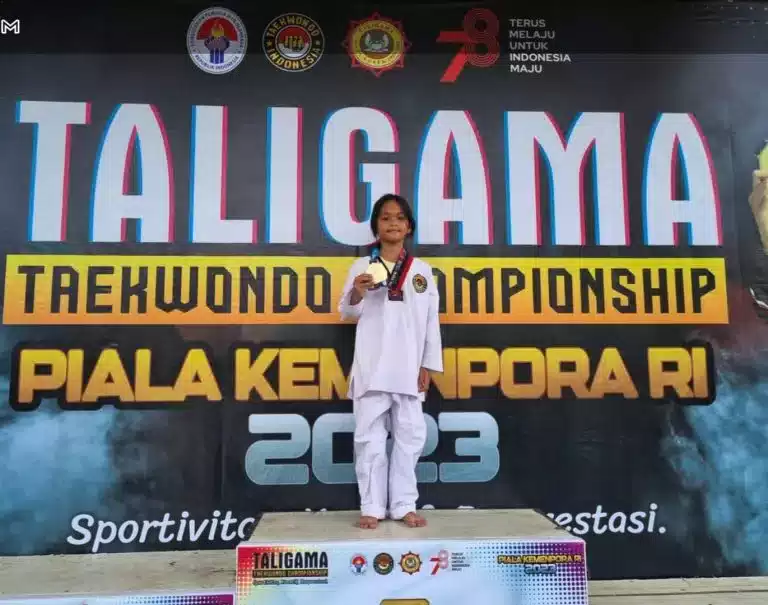 Haura Madinah Siregar Putri Ketua Forwaka Sabet Mendali Emas Taekwondo I Teras Media