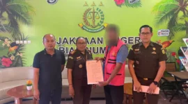 Keterangan foto; Tim Penyidik pada Kejaksaan Negeri Biak Numfor telah melakukan pemeriksaan terhadap Tersangka dengan Inisial : Y.M.P., Rabu (13/09/2023).