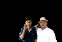 Keterangan foto; Sekjen Orkess Tv, Adi Baba Bersama Ketua Umum Orkess Tv, Andi Tanu, Senin (25/09/2023).
