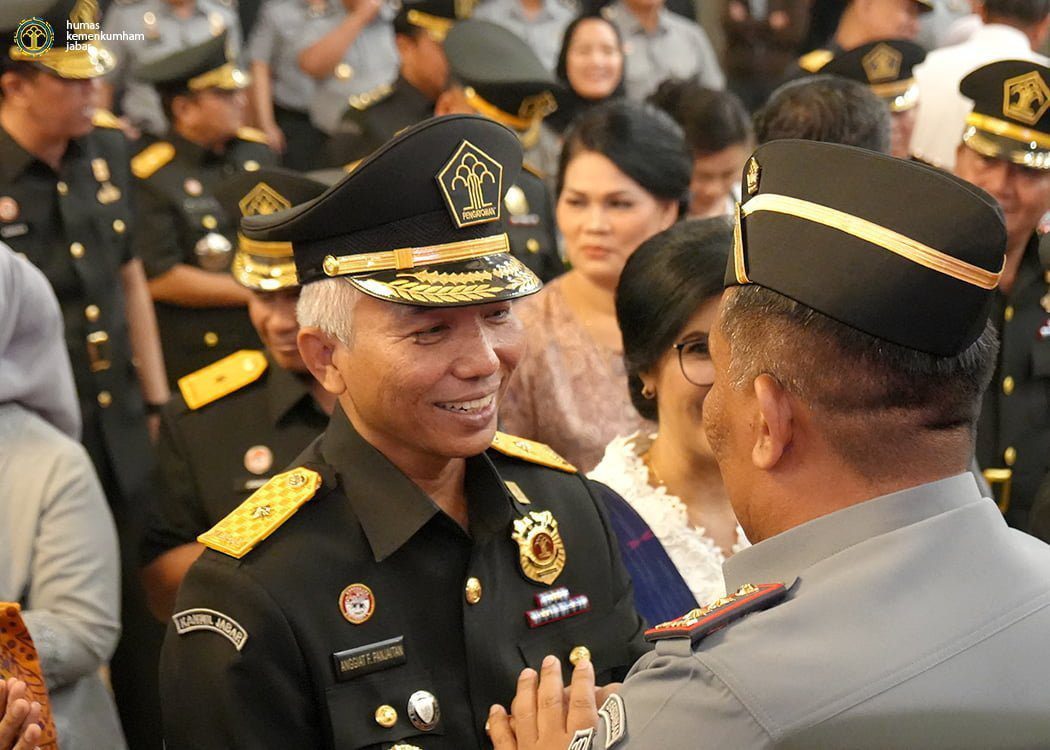 Menkumham (Yassona) Lantik Kadivmin Kemenkumham Jabar Bersama 119 Pimpinan Kemenkumham I Harian Terbit