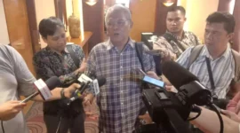 Keterangan foto : Ahli hukum pidana dari Universitas Trisakti, Abdul Fickar Hadjar menyoroti penangkapan bos tambang pasir di area 10 hektare kawasan Perhutani Kabupaten Lebak Selaran, Selasa (11/9/2023)