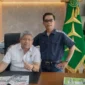 Keterangan foto : Sekjen Matahukum, Mukhsin Nasir menggunakan baju hitam, Selasa (11/9/2023)