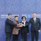 Keterangan foto : Kepala BPHN Widodo Ekatjahjana saat menerima penghargaan the winner of OGP awards , (Kamis, 7/9/2023) 