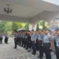 Keterangan foto : Apel pagi rutin Lapas Cirebon, (Senin, 11/9/2023? 