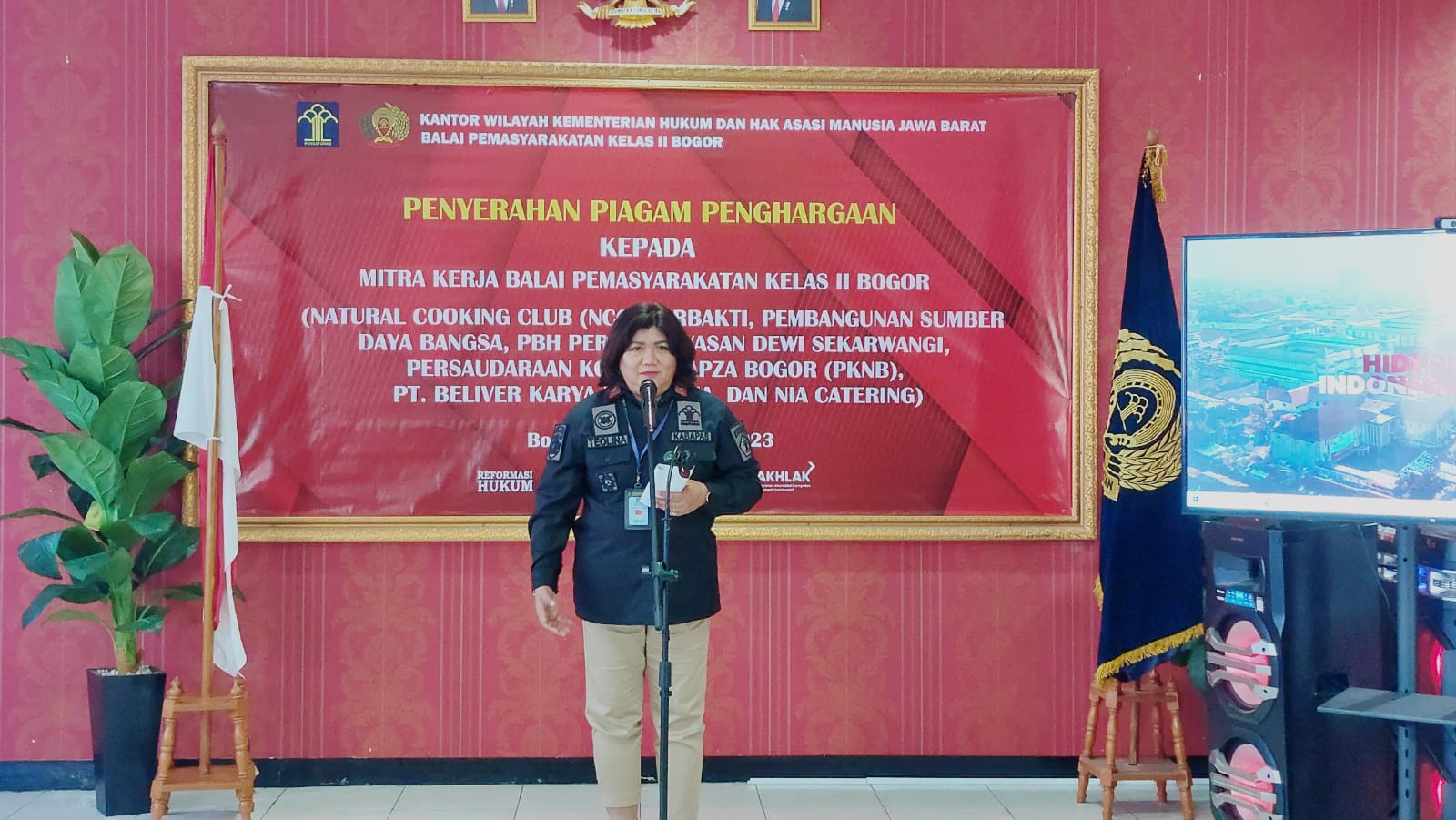 Balai Pemasyarakatan Kelas II Bogor Berikan Penghargaan Kepada 7 Mitra Kerja I Teras Media