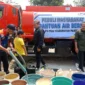 Keterangan foto; Program percepatan peningkatan tata guna air irigasi Kabupaten pandeglang, Minggu (17/09/2023).