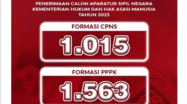 Keterangan foto : Pendaftaran Calon Pegawai Negeri Sipil (CPNS) / Aparatur Sipil Negara (ASN), (Rabu, 20/9/2023) 