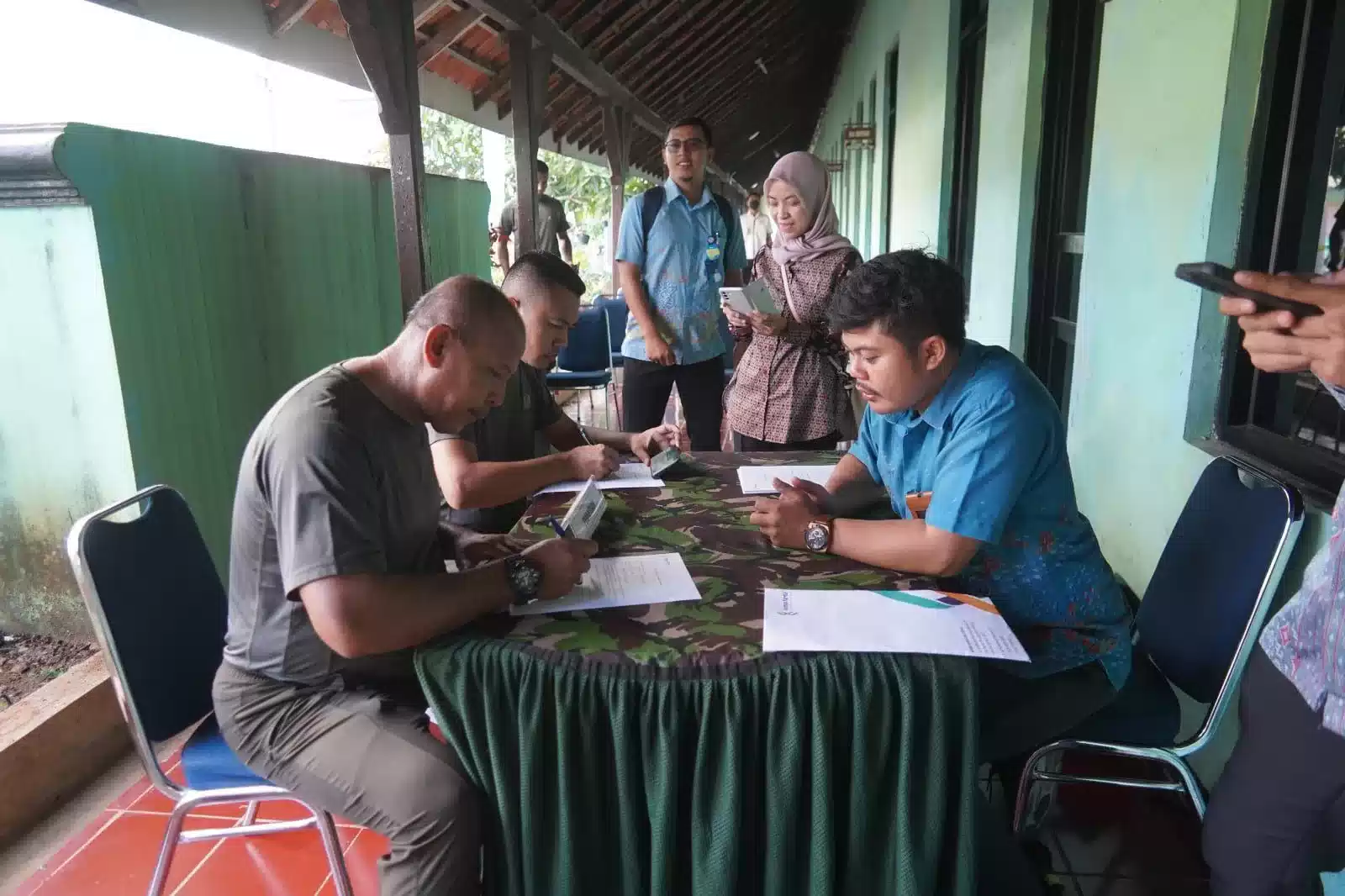 Personil Korem 064/MY Laksanakan Screening Dan Pemeriksaan Kesehatan dari BPJS I Teras Media