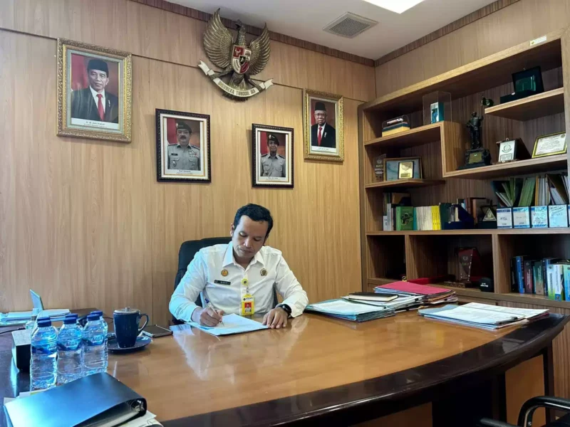 Keterangan foto : Kepala Kantor Pertanahan Kota Administrasi Jakarta Pusat, Dr. Sigit Santosa, S.Si., M.App.Sc. pada hari Rabu, 27 September 2023.