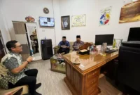 Keterangan foto : Kepala Seksi Intelijen Kejaksaan Negeri Kota Malang Eko Budisusanto didampingi staff Intelijen Rudy Usman Az-zakky, CHFI menerima silaturahim DPD Lembaga Dakwah Islam Indonesia (LDII) Kota Malang, Jumat (29/9/2023)