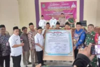 Keterangan Foto: Deklarasi Damai Pilkades Serentak Tahun 2023 di Kecamatan Sukadiri Kabupaten Tangerang.
