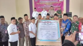 Keterangan Foto: Deklarasi Damai Pilkades Serentak Tahun 2023 di Kecamatan Sukadiri Kabupaten Tangerang.