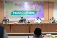 Keterangan Foto: Persiapan Pengamanan Pelaksanaan Pilkades Serentak 2023