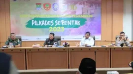 Keterangan Foto: Persiapan Pengamanan Pelaksanaan Pilkades Serentak 2023