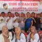 Keterangan foto : Tim 8 sebagai konsorsium organ organ relawan jokowi 2013 - 2014, hingga 2019 yang bergerak bersama Prabowo di Banten, Sabtu (1/10/2023)
