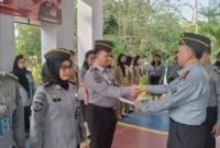 Keterangan foto : Bapas Subang Gelar Apel Pagi dirangkaikan dengan Kenaikan Pangkat Setingkat Lebih Tinggi, (Selasa, 3/10/2023)