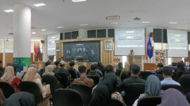 Keterangan foto : Badan Eksekutif Mahasiswa (BEM) Solo Raya gelar seminar nasional bertajuk ‘Penguatan Literasi Politik Mahasiswa dan Mitigasi Sentimen SARA Menuju Pemilu 2024 Bermartabat’ pada Selasa (03/10). 
