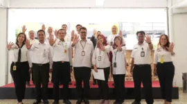 Keterangan foto : Staff dan Pegawai Kantor Pertanahan Kota Administrasi Jakarta Pusat, (Rabu, 4/10/2023) 