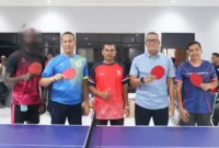 Keterangan foto : Tim Tenis Meja Bersama Tim Forkopimda, (Kamis, 5/10/2023) 