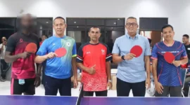 Keterangan foto : Tim Tenis Meja Bersama Tim Forkopimda, (Kamis, 5/10/2023) 