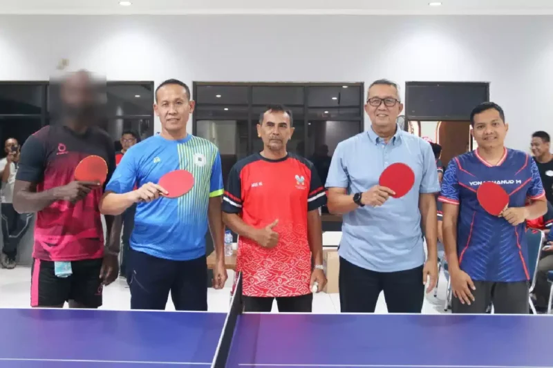 Keterangan foto : Tim Tenis Meja Bersama Tim Forkopimda, (Kamis, 5/10/2023) 