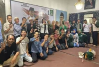 Keterangan foto : Camellia Panduwinata atau yang lebih dikenal dengan Teh Camel, bersama DPC PKB Kota Bogor, menyatakan siap memenangkan pasangan Anies Baswedan dan Muhaimin Iskandar (Cak Imin) yang bakal berlaga pada Pilpres 2024 mendatang, Jumat (6/10/2023)
