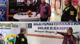 Keterangan foto : Kepala Kantor Wilayah Kementerian Hukum dan HAM (Kakanwil Kemenkumham) Kalimantan Tengah, Hendra Ekaputra meminta jajarannya agar tetap ‘On the track’, Sabtu (7/10/2023)