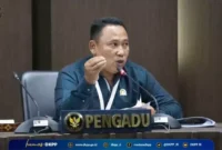 Keterangan foto : Anggota DPRD Lebak, Musa Weliansyah, mendesak Badan Pengawas Pemilu (Bawaslu) segera memberhentikan 23 orang anggota Panwascam, Selasa (10/10/2023)